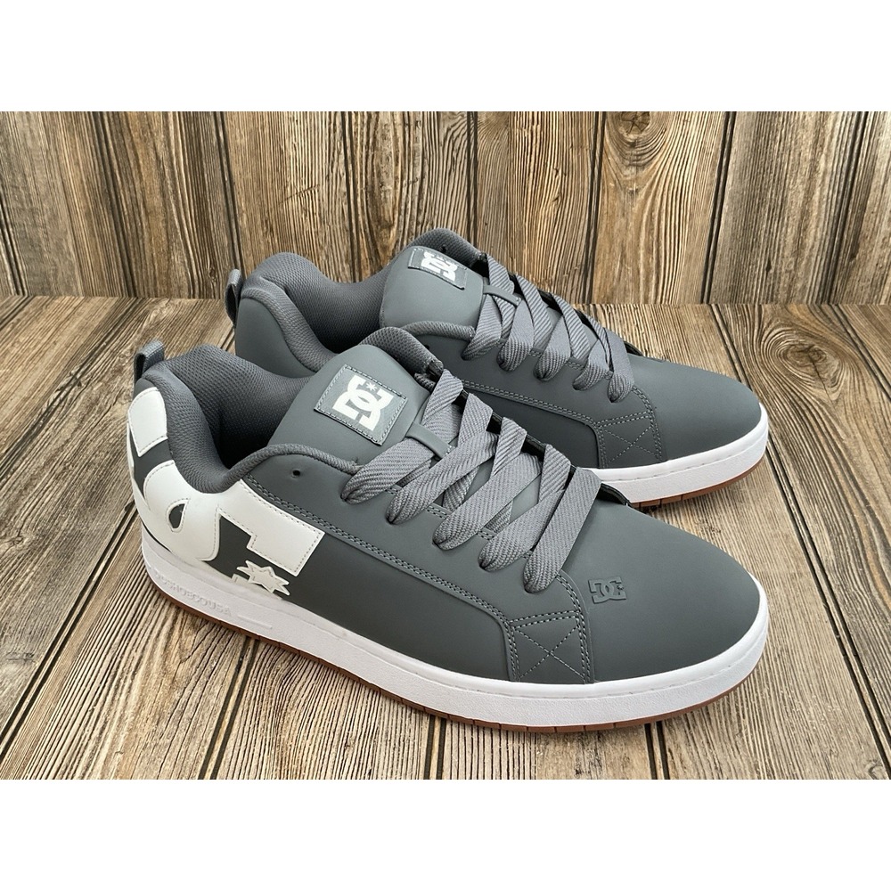 DC Shoes Court Graffik Men's Chunky Size 14 Skate Sneakers DC01661065 Grey White